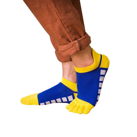 Fashion Men Colorful Toe Socks